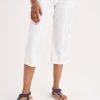 Clothing MILADYS | Twill Crops White