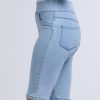 Clothing MILADYS | Pull On Bermuda Shorts Baby Blue