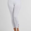 Clothing MILADYS | Cropped Leggings Cutout White