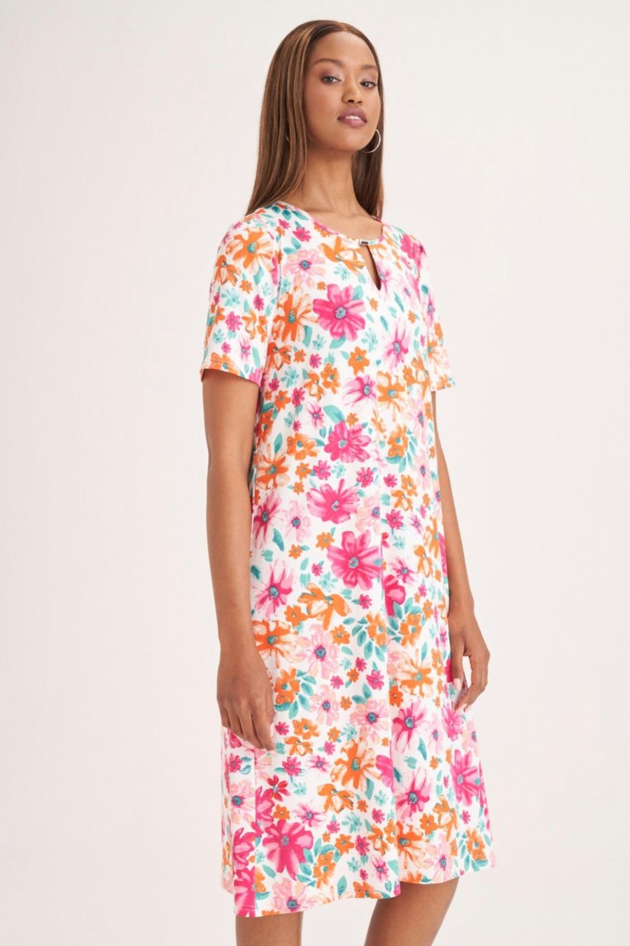 Clothing MILADYS | Floral Print A-Line Shift Dress Multi