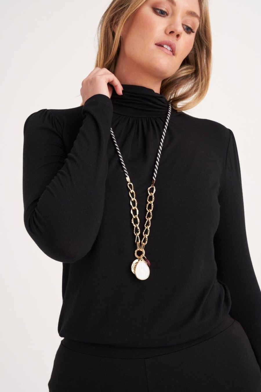 Accessories MILADYS | Pendant Necklace Yellow Gold