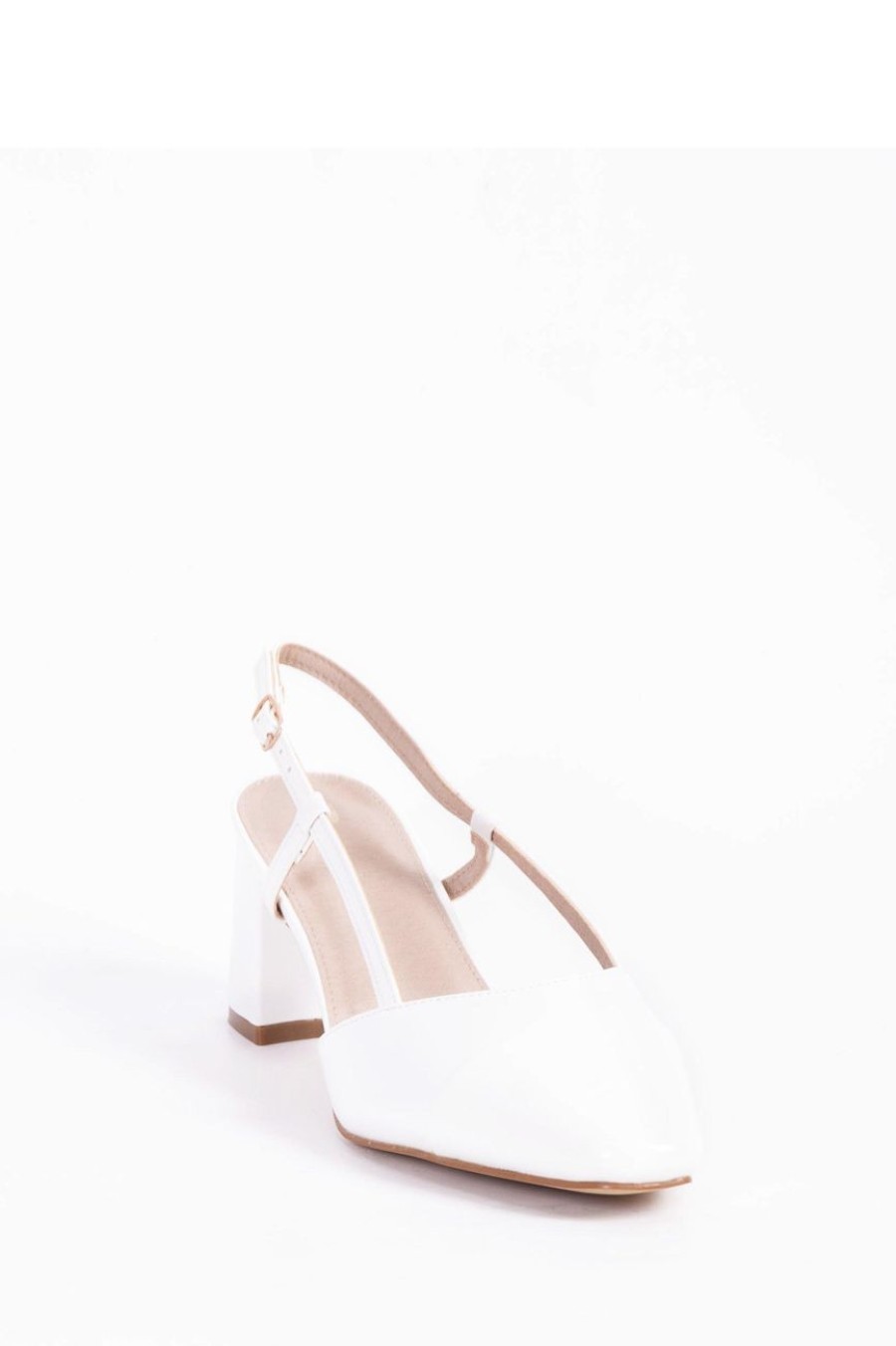 Shoes MILADYS | Block Heel Court - Pierre Cardin White