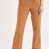 Clothing MILADYS | Washer Cotton Pants Camel Tobacco