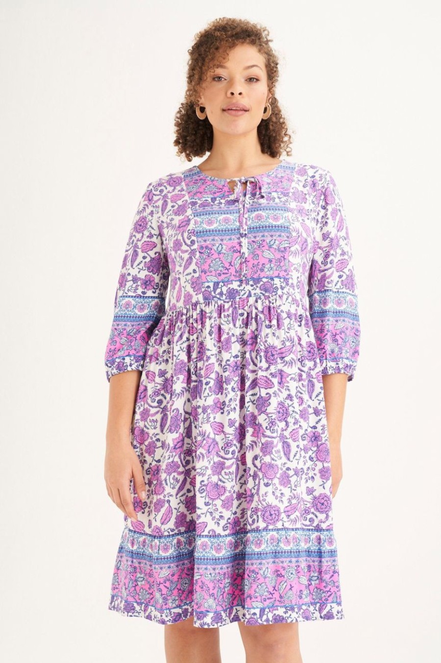 Clothing MILADYS | Tiered Peasant Dress Multi