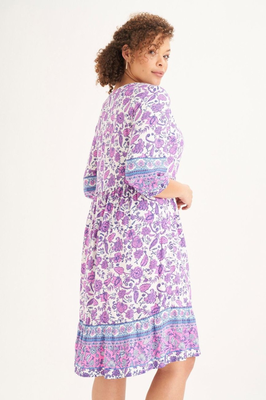 Clothing MILADYS | Tiered Peasant Dress Multi