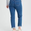 Clothing MILADYS | Mom Jeans Mid Wash Sea Blue