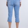 Clothing MILADYS | Slim Leg Denim Crops Midwash Mid Periwinkle