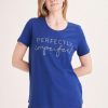 Clothing MILADYS | Embellished Tee Navy Cobalt