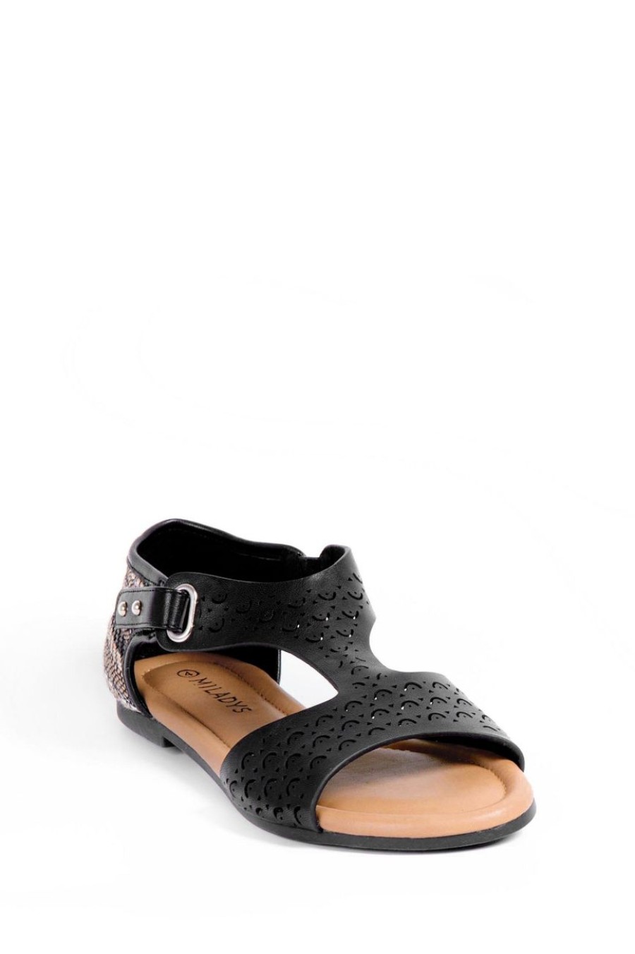 Shoes MILADYS | Textured Sandal Black