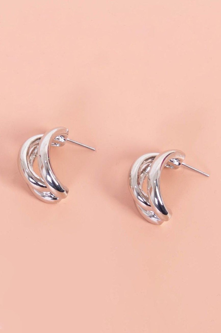 Accessories MILADYS | Hoop Earrings Silver