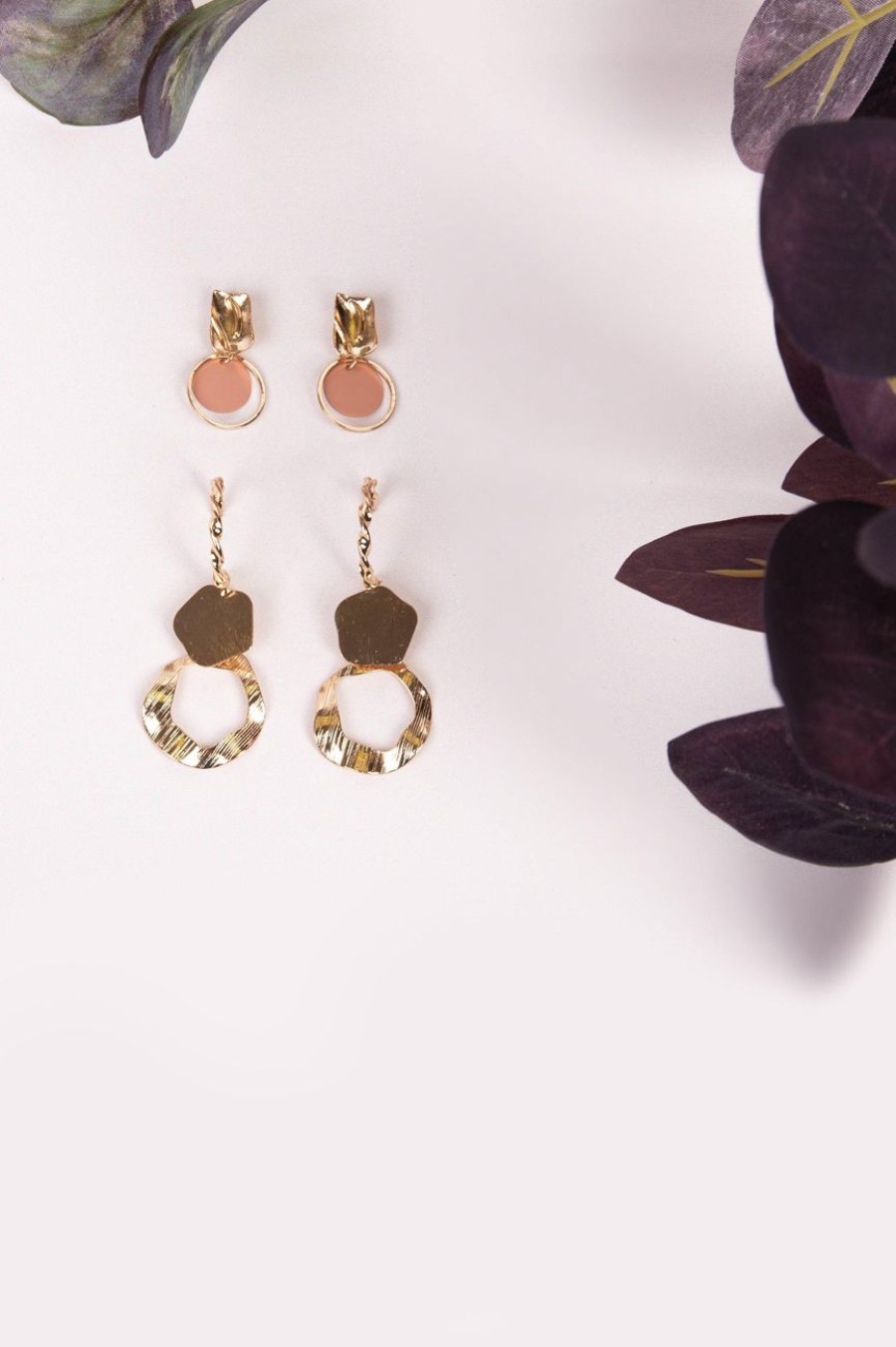 Accessories MILADYS | 3 Pack Earrings Yellow Gold