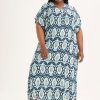 Clothing MILADYS | Printed Maxi Kaftan Dress Multi