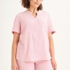 Clothing MILADYS | Crinkle Top Dusty Pink